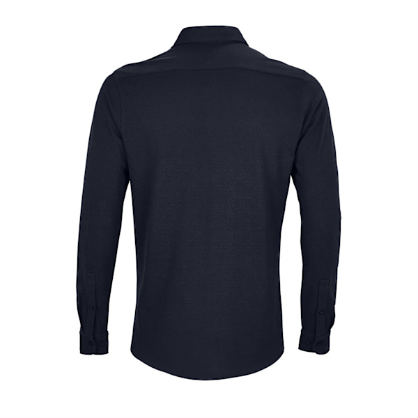 NEOBLU Herr Basile Piqué Ekologisk Långärmad Skjorta M Night Blu Night Blue M