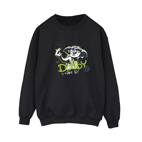 Harry Potter Dam/Damer Dobby A Elf Sweatshirt L Svart Black L