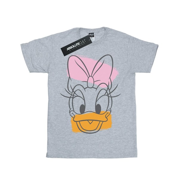 Disney Girls Daisy Duck Head Bomull T-shirt 9-11 År Sport Grå Sports Grey 9-11 Years