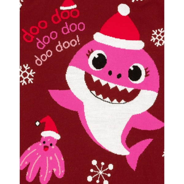 Baby Shark Damtröja för damer/kvinnor Mummy Shark julröd S Red S