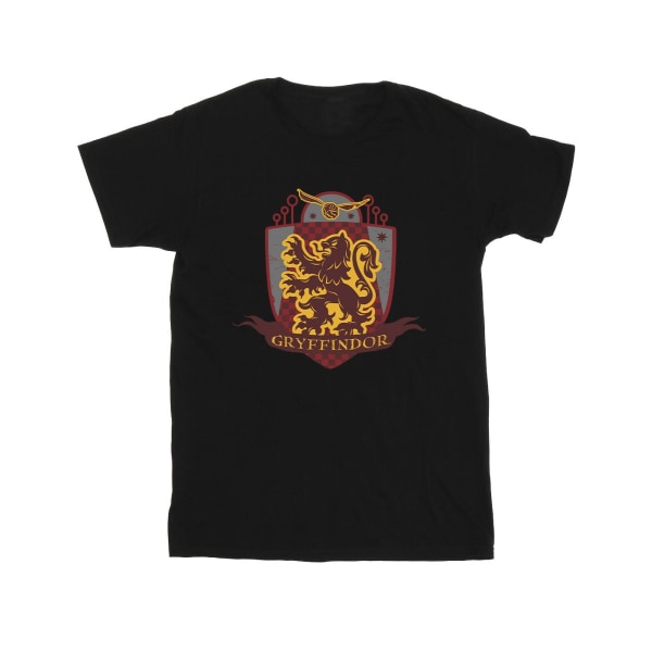 Harry Potter Boys Gryffindor Bröstmärke T-shirt 5-6 år Svart Black 5-6 Years