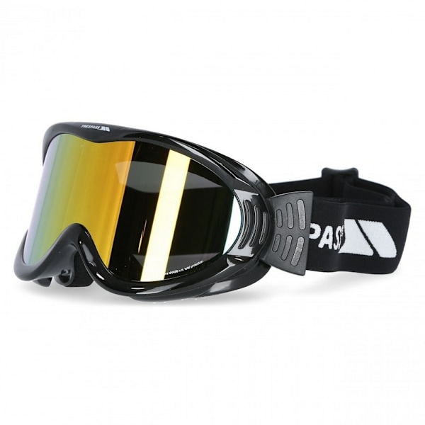 Trespass Unisex Vickers Dubbla Lins Snö Sport Skidglasögon Black One Size