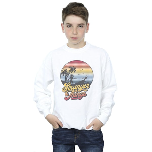 Netflix Boys Stranger Things LA Gradient Sweatshirt 9-11 år White 9-11 Years