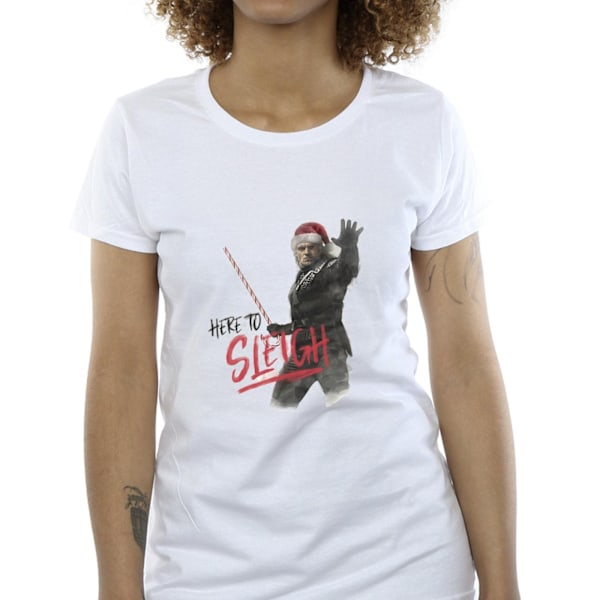 Netflix Dam/Dam The Witcher Here To Sleigh Bomull T-shirt White XL