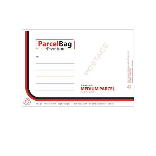 Impact Bubble Lined Mail Bag (10-pack) 480mm x 580mm Vit/Röd/Svart White/Red/Black 480mm x 580mm