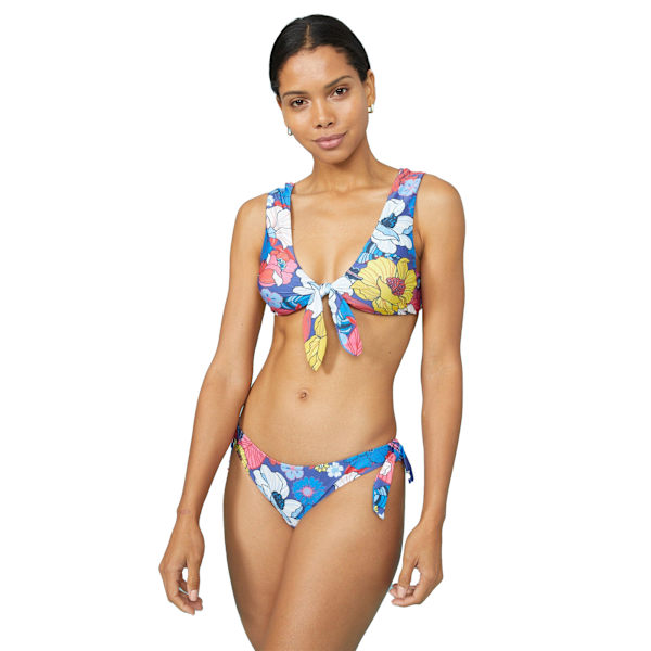 Debenhams Dam/Damer Blommig Sido Tie Bikini Bottoms 14 UK Mu Multicoloured 14 UK