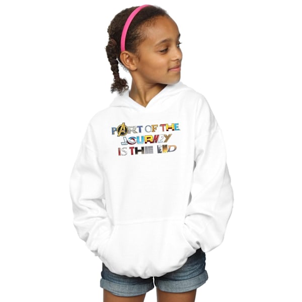 Marvel Flickor Avengers Endgame Part Of The Journey Hoodie 9-11 År White 9-11 Years