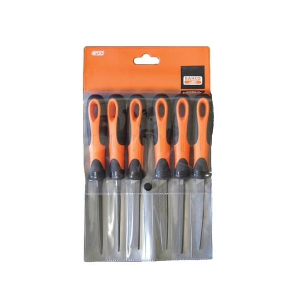 Bahco 1-476 Ergo Filset 6 Delar 100mm (4in) One Size Multi Co Multi Colour One Size