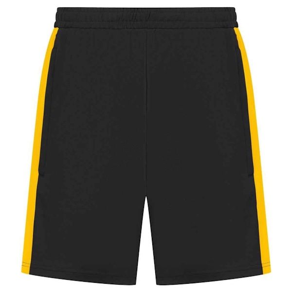 Finden & Hales Stickade shorts för män XXL Svart/Guld Black/Gold XXL