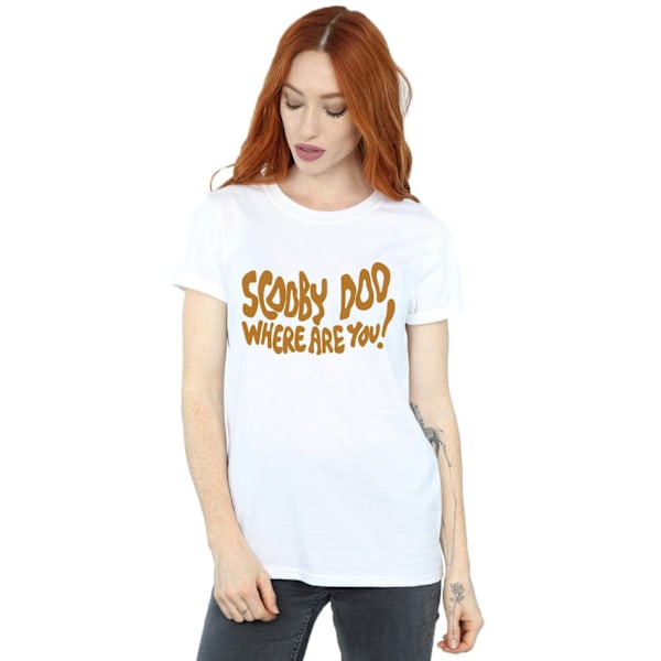 Scooby Doo Dam/Damer Var Är Du Spöklik Bomull Pojkvän White XL