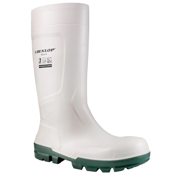Dunlop Unisex Adult Work-It Säkerhets Wellington Boots 12 UK Vit White 12 UK