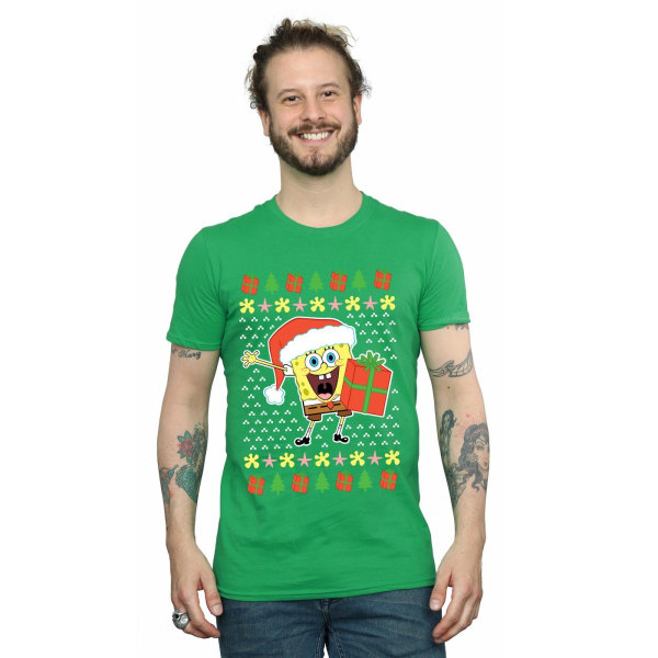 SpongeBob SquarePants Herr Ugly Christmas T-Shirt L Irish Green Irish Green L