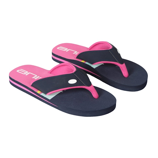 Animal Barnflips Flops i Kontrastfärg för Barn/Ungdomar, Återvunna, 12 UK Space Pink 12 UK Child