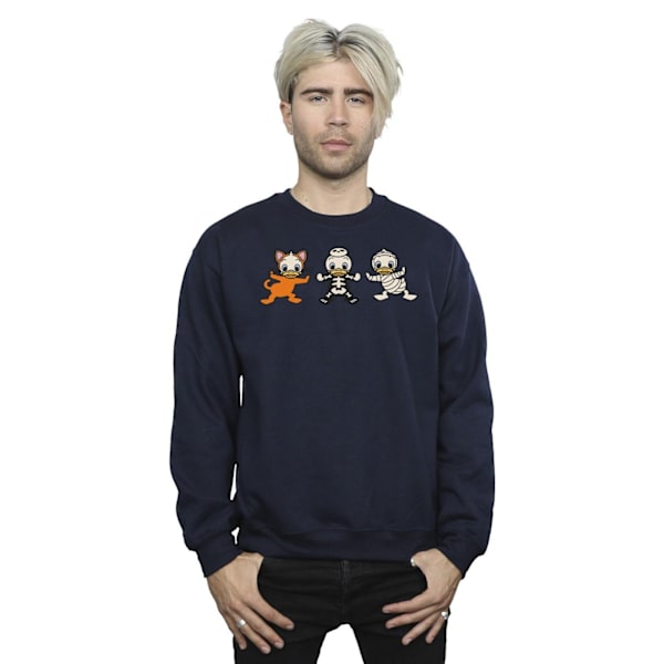 Disney Herr Duck Tales Halloween Kostymer Sweatshirt XXL Marinblå B Navy Blue XXL