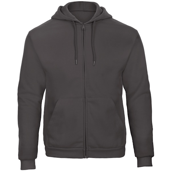 B&C Unisex Vuxen ID.205 50/50 Helzippa Hoodie L Antracit Anthracite L