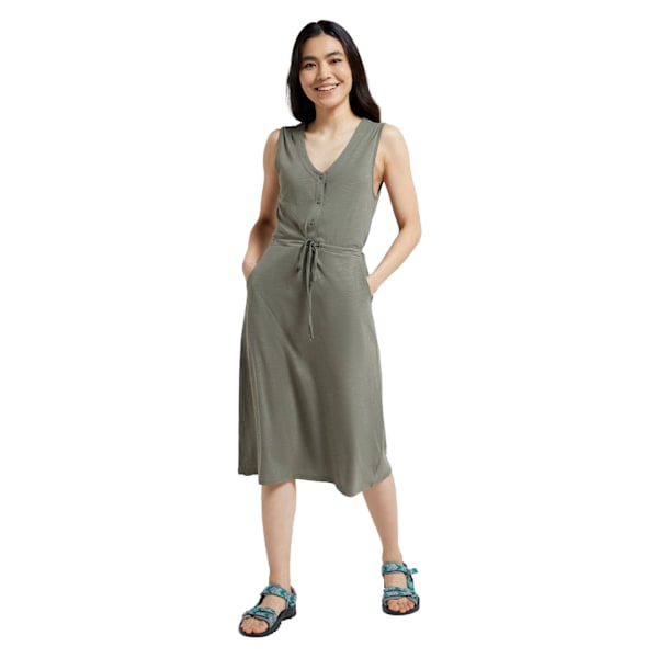 Mountain Warehouse Dam/Kvinnor Bahamas Ärmlös Klänning 10 UK Khaki 10 UK