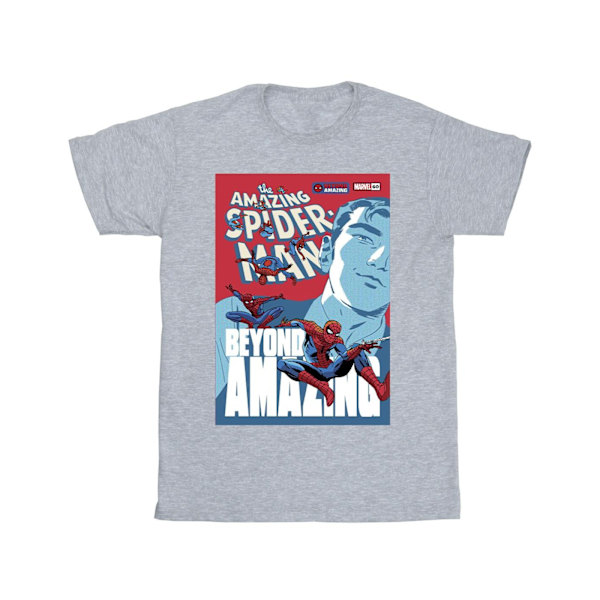 Marvel Boys Spider-Man Beyond Amazing Cover T-Shirt 3-4 år S Sports Grey 3-4 Years