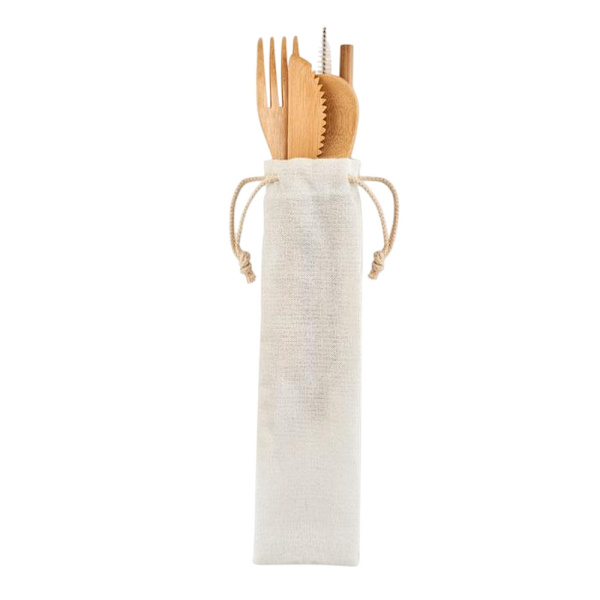MidOcean Setstraw Bambu Bestickset (5-pack) One Size Beige One Size