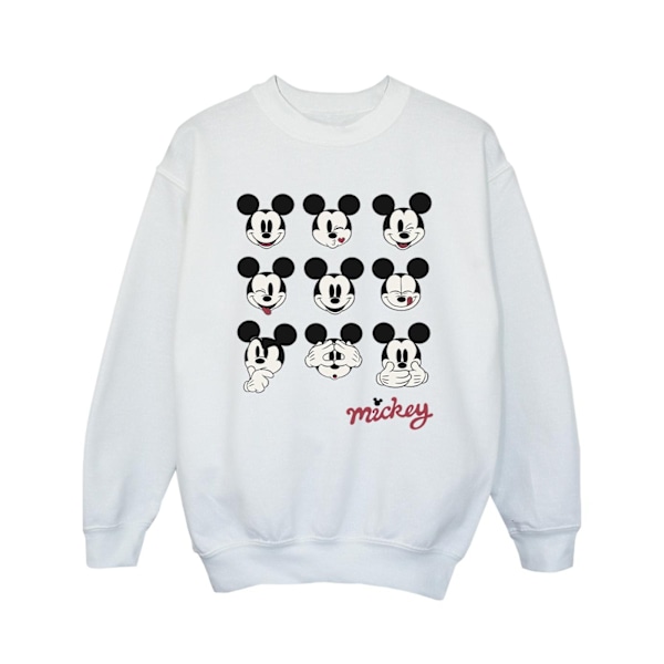 Disney Girls Mickey Mouse Many Faces Sweatshirt 3-4 år Sport Sports Grey 3-4 Years