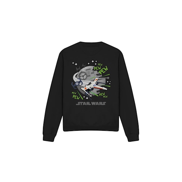 Star Wars Unisex Vuxen Pew Pew X-Wing Tröja XL Svart Black XL