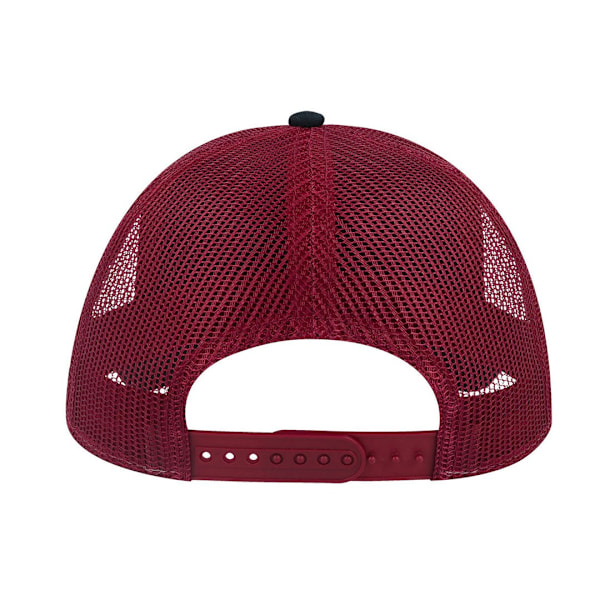 Atlantis Rapper Canvas 5 Panel Trucker Cap One Size Navy/Burgun Navy/Burgundy One Size