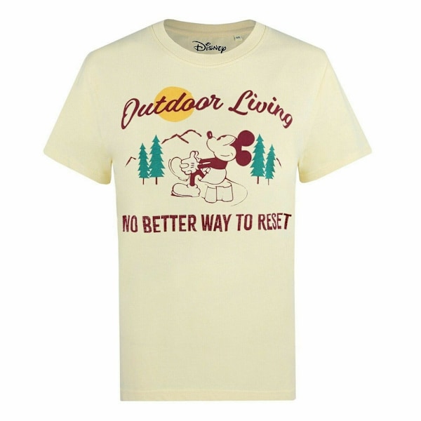Disney Womens/Ladies Outdoor Living Mickey Mouse Classic T-Shir Butter M