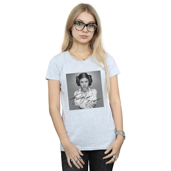 Star Wars Dam/Damer Princess Leia Organa Bomull T-shirt M S Sports Grey M