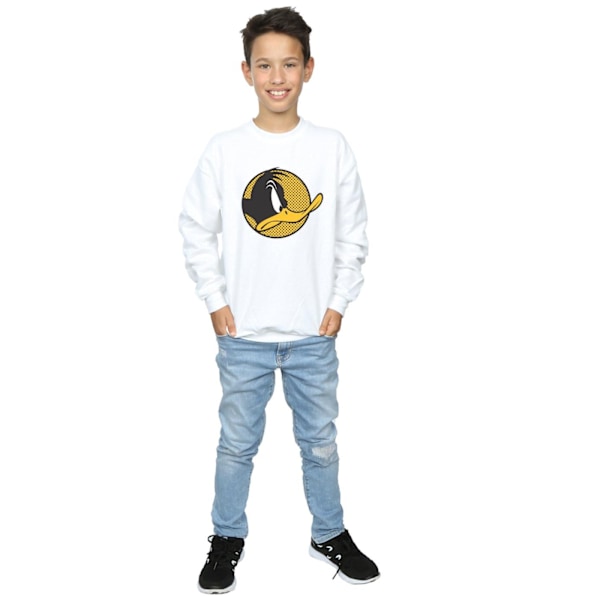 Looney Tunes Pojkar Daffy Duck Prickig Profil Sweatshirt 5-6 År White 5-6 Years