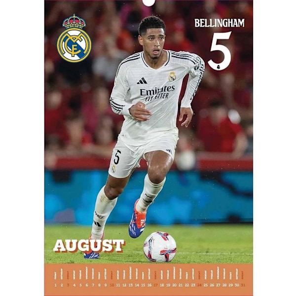 Real Madrid CF 2025 A3 Väggkalender One Size Flerfärgad Multicoloured One Size