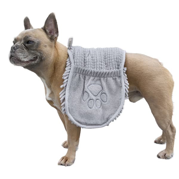 H&L Paw Mikrofiber Hundhandduk One Size Grå Grey One Size