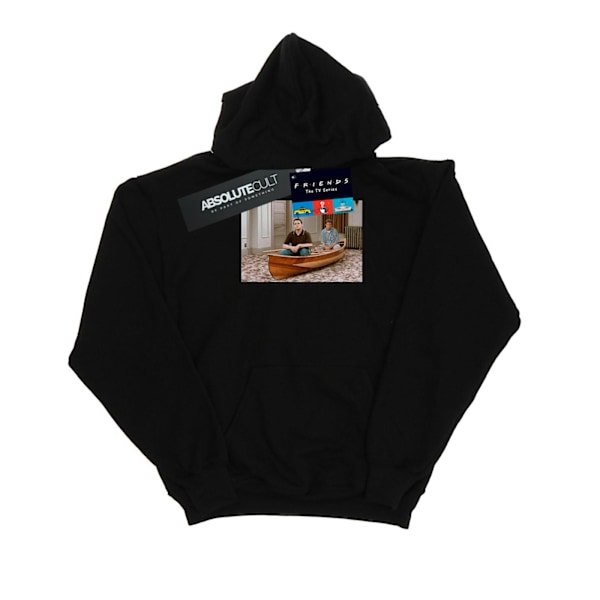 Friends Mens Boat Photo Hoodie S Svart Black S