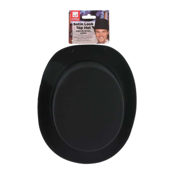 Smiffys Enfärgad Hög Hatt En Storlek Svart Black One Size