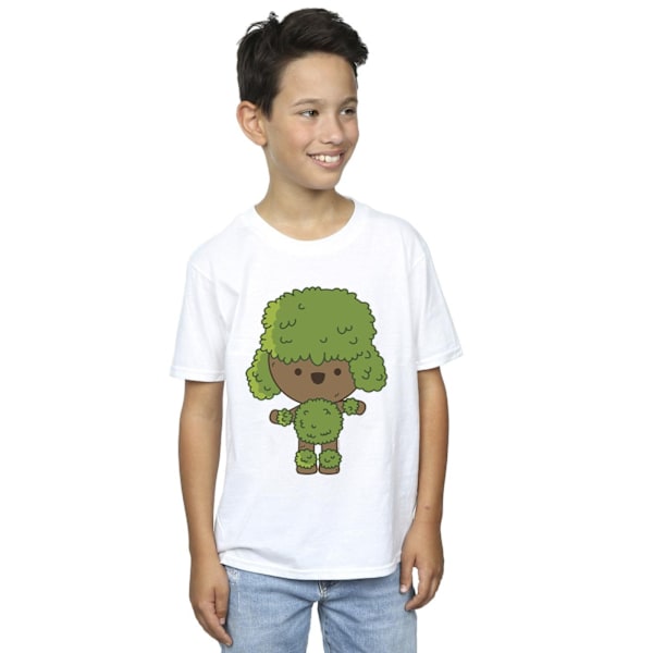 Marvel Boys I Am Groot Chibi Dance T-shirt 12-13 år Vit White 12-13 Years