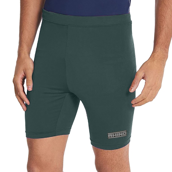 Rhino Mens Sports Base Layer Shorts XS Bottle Green Bottle Green XS
