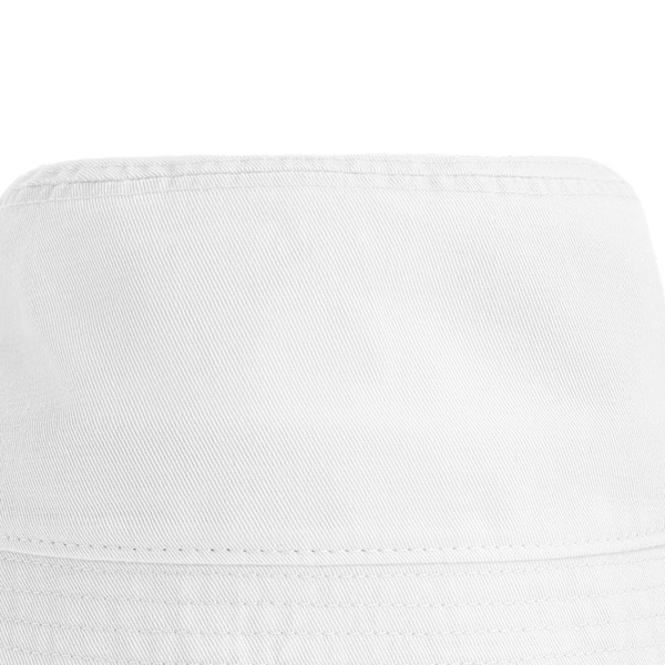 Atlantis Unisex Powell Bucket Hat, Vit, One Size White One Size