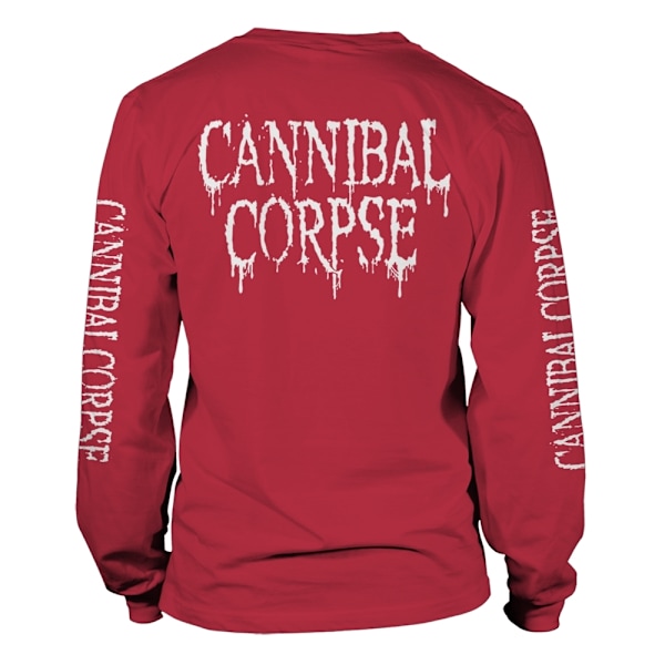 Cannibal Corpse Unisex Adult Pile Of Skulls 2018 Långärmad T-shirt Red M