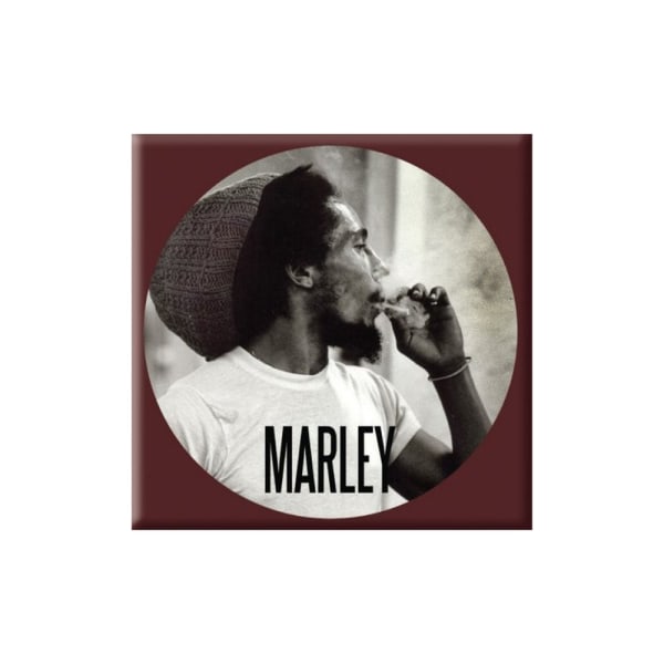Bob Marley Circle Kylskåpsmagnet En one size Brun/Vit Brown/White One Size