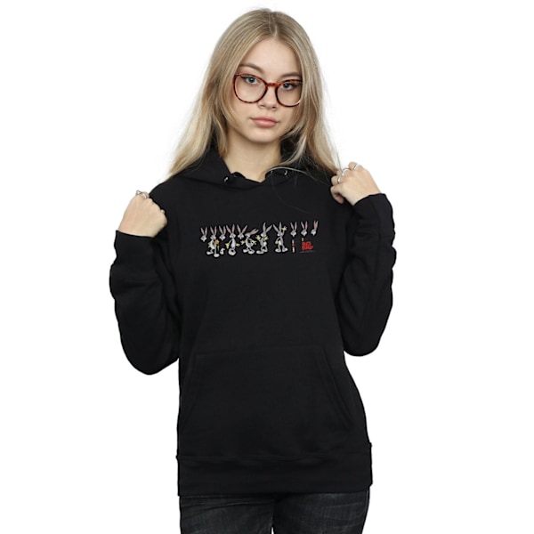 Looney Tunes Dam/Damer Bugs Bunny Färgkod Hoodie M Svart Black M