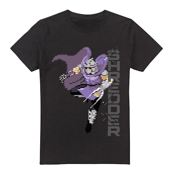 Teenage Mutant Ninja Turtles Herr Arcade Shredder Retro T-Shirt Black 4XL