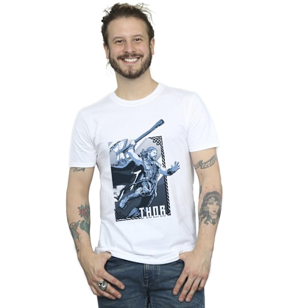 Marvel herr Thor Love And Thunder Attack T-shirt 3XL vit White 3XL