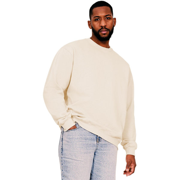 Casual Classics Herr Ringspun Bomull Oversized Sweatshirt XS Ecru Ecru XS
