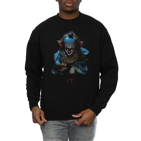 It Herr Pennywise Grin Sweatshirt L Svart Black L