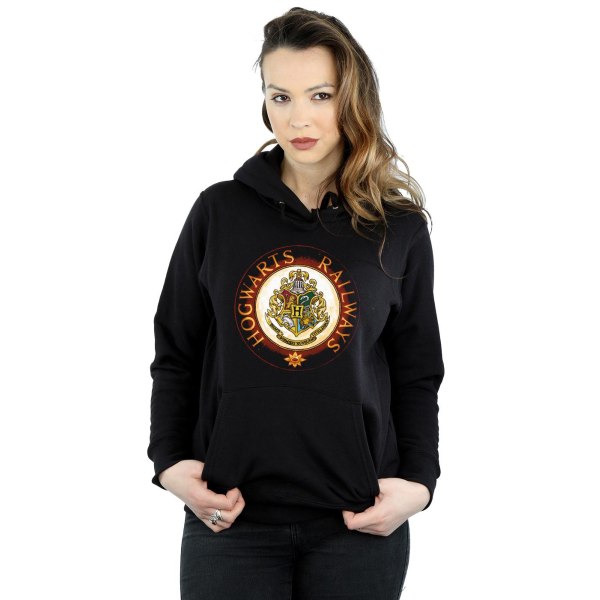 Harry Potter Dam/Kvinnor Hogwarts Rail Hoodie L Svart Black L