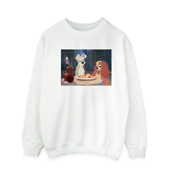 Disney Herr Lady Och Lufsen Spaghetti Foto Sweatshirt S Vit White S