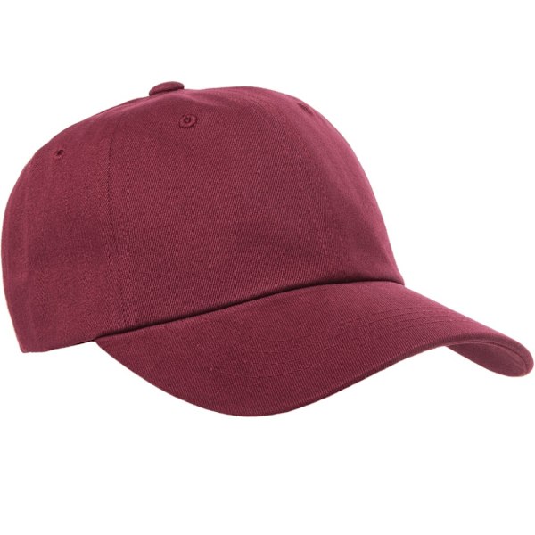 Flexfit By Yupoong Persika Bomullstwill Dad Cap En Storlek Maroon Maroon One Size
