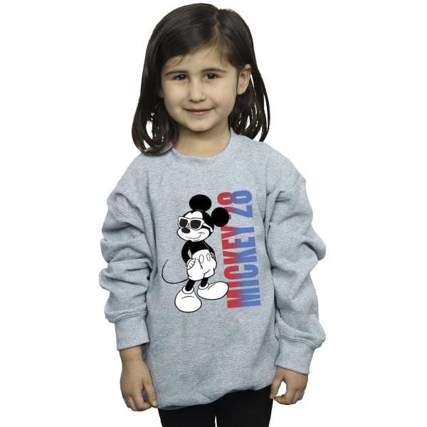 Disney Girls Mickey Mouse Gradient Sweatshirt 12-13 år Sport Sports Grey 12-13 Years