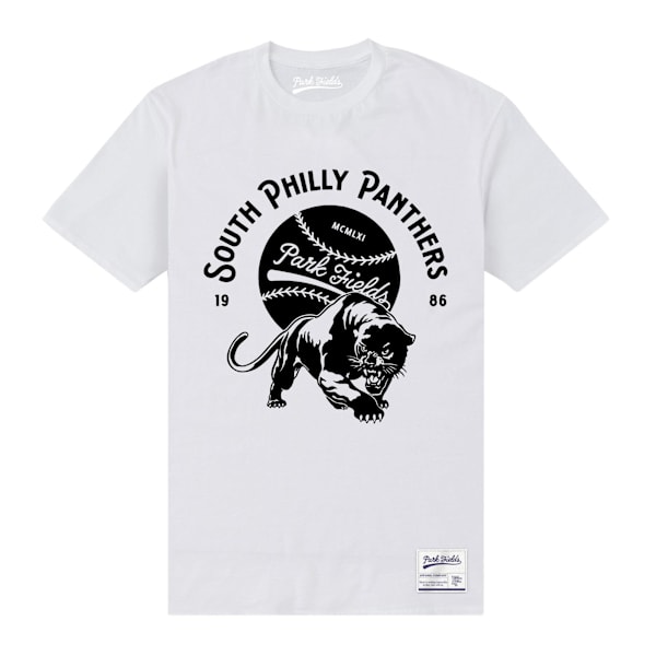 Park Fields Unisex Adult South Philly Panthers T-Shirt S Vit White S