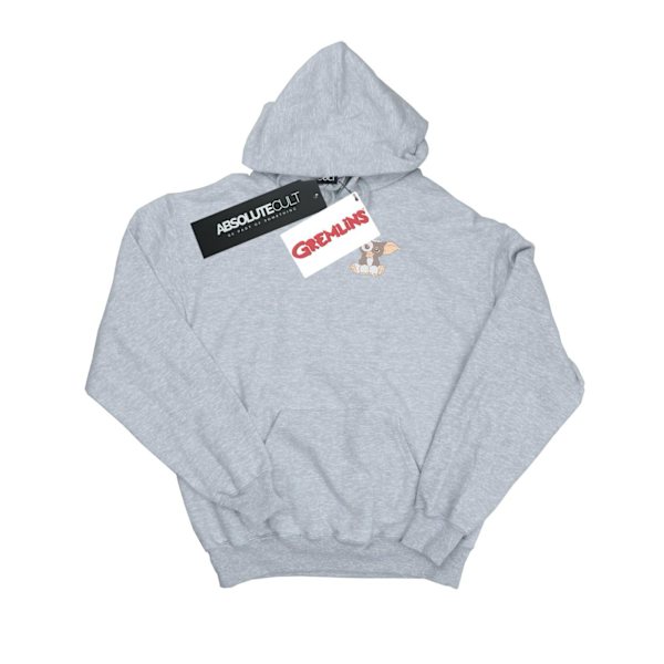Gremlins Mens Gizmo Bröst Hoodie L Sports Grey Sports Grey L