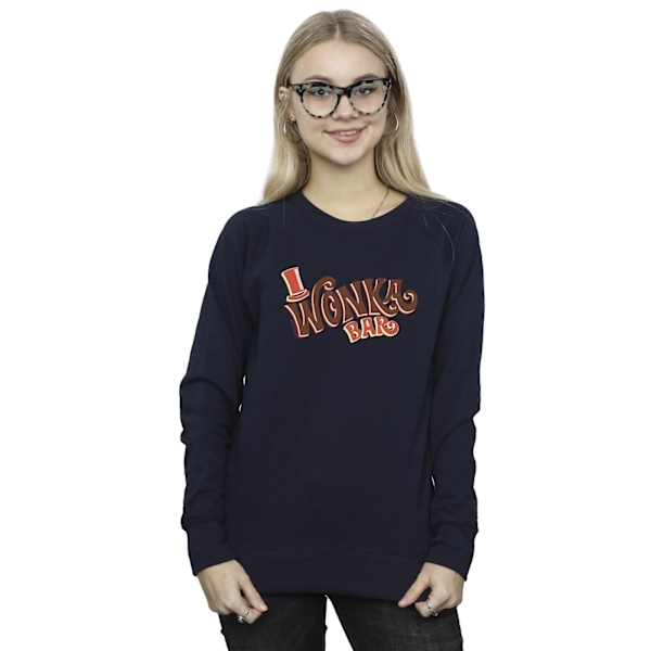 Willy Wonka Dam/Dam Bar Logo Sweatshirt L Marinblå Navy Blue L