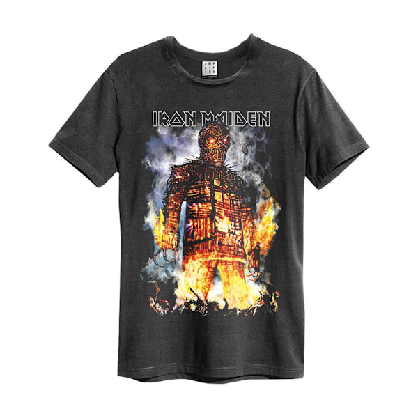 Amplified Unisex Adult The Wicker Man Iron Maiden T-Shirt M Cha Charcoal M